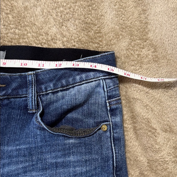 Wit & Wisdom Logan High Rise Ankle Dark Blue Straight Leg Jeans - Picture 9 of 14